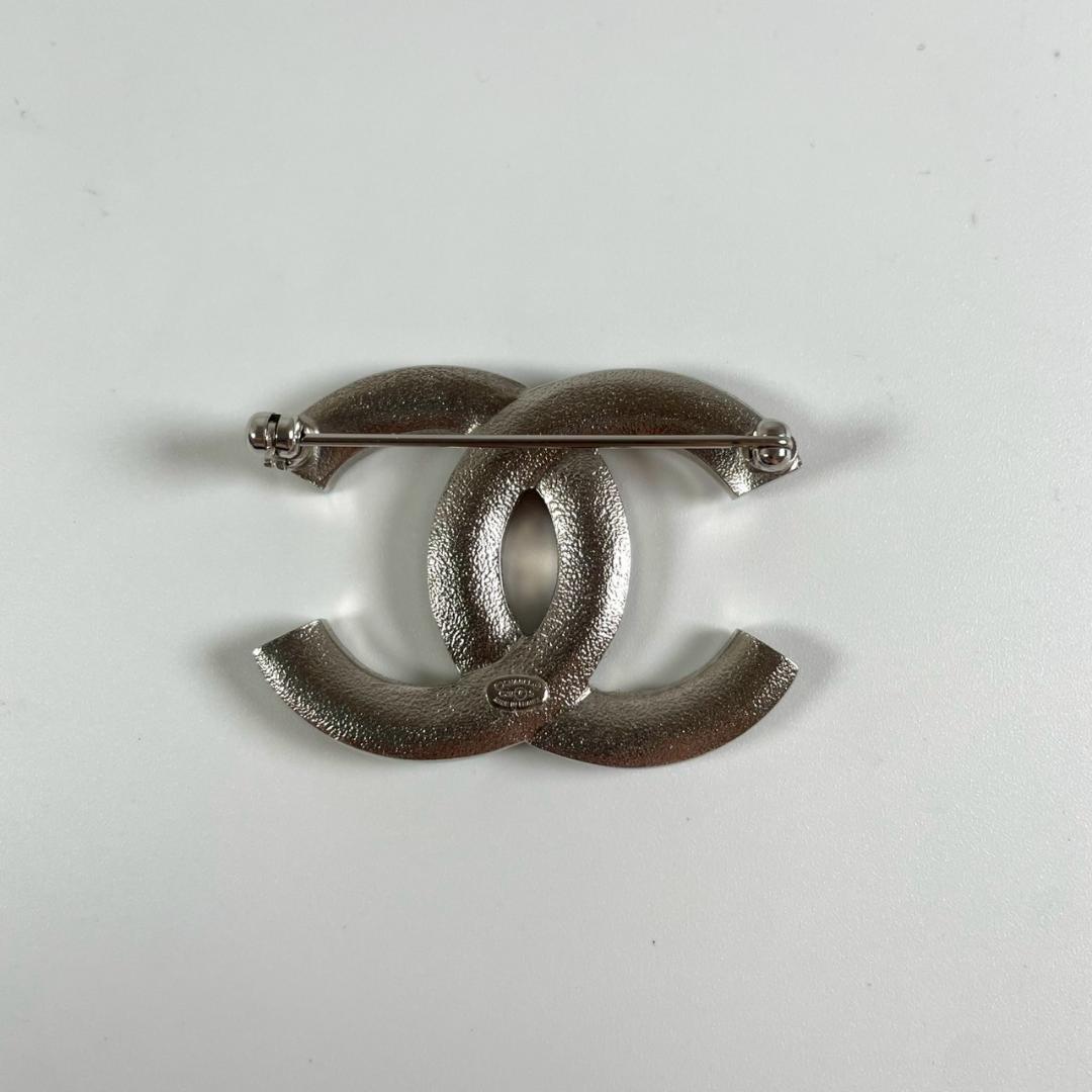 美品　C20　CHANEL シャネル　CC　ココマーク　ブローチ　ラインストーン