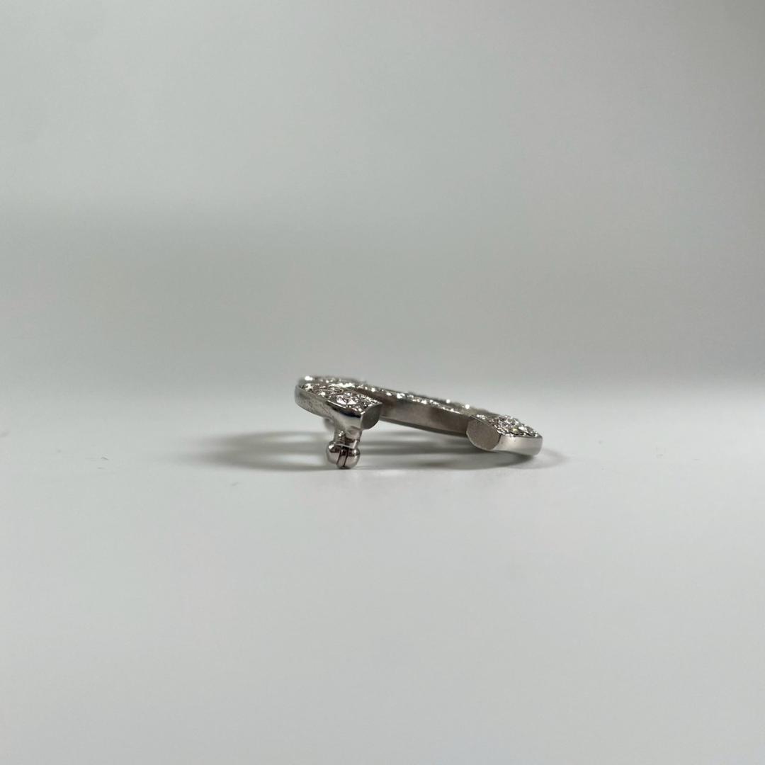 美品　C20　CHANEL シャネル　CC　ココマーク　ブローチ　ラインストーン