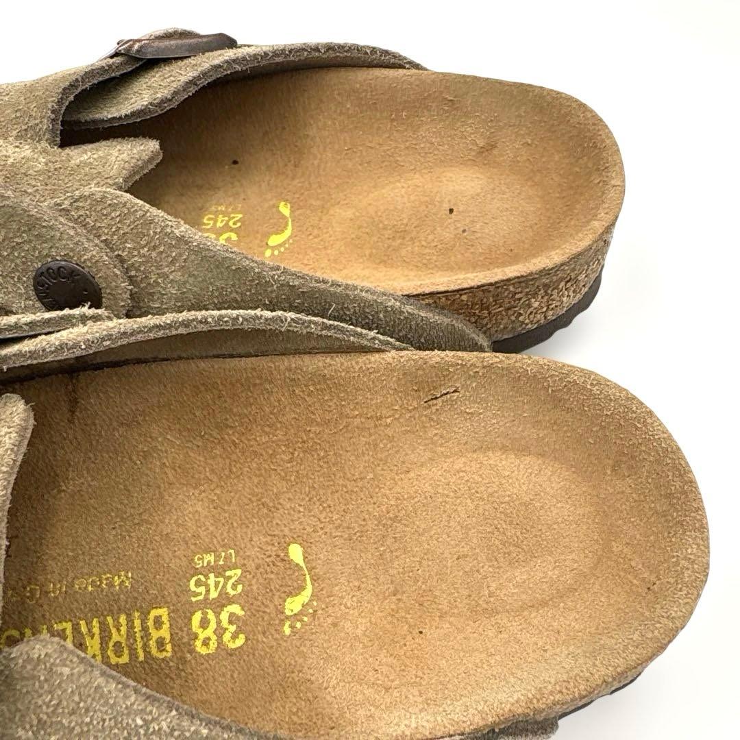 ビルケンシュトック ボストン サンダル【38】24.5ベージュ ナロー トープ