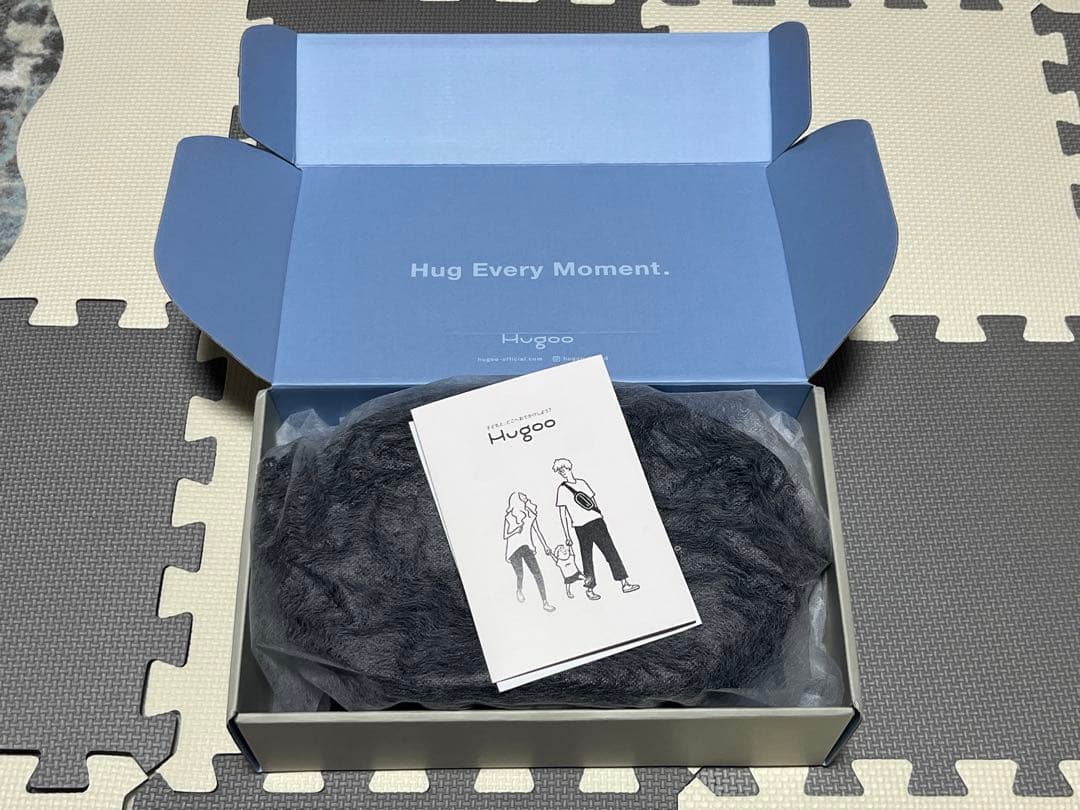 hugoo ブラック ヒップバッグ