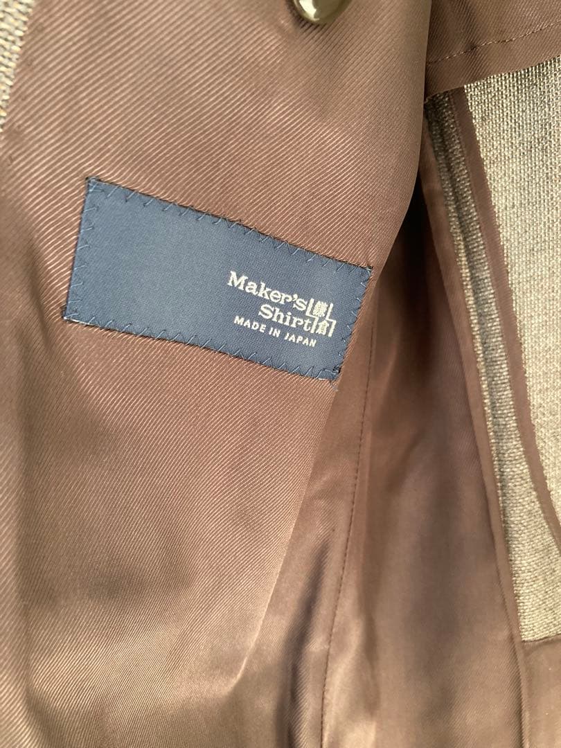 鎌倉シャツ　ブラウン テーラードジャケット