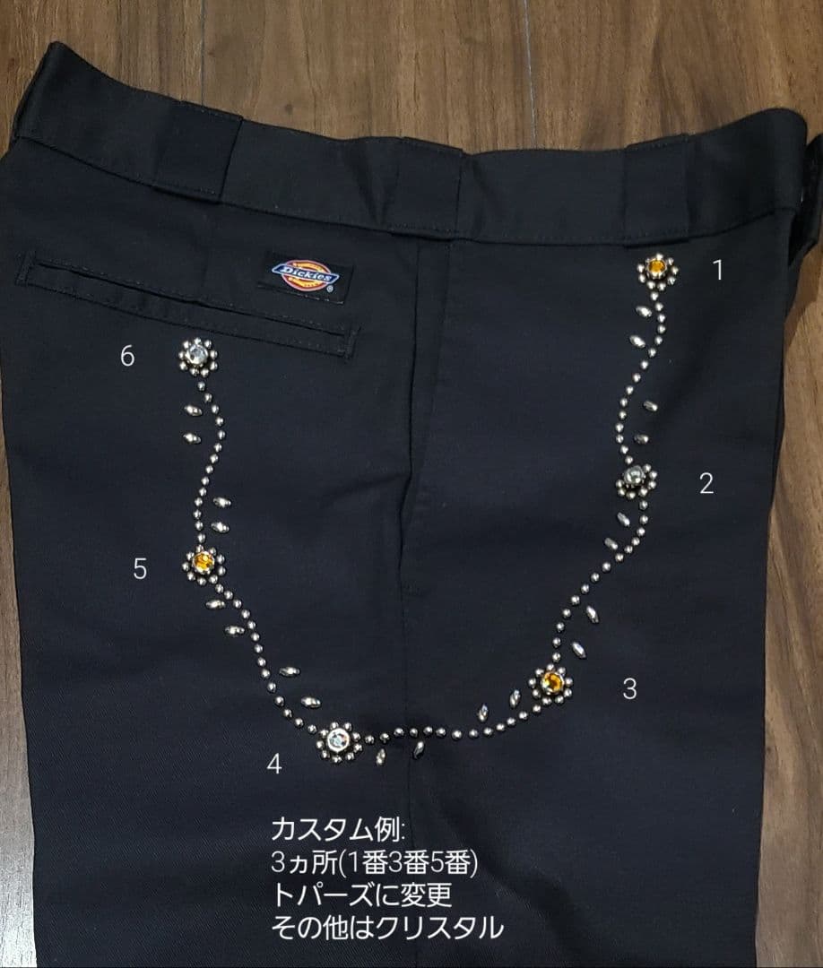 mannao ディッキーズ Dickies 873 W31L32 スタッズ
