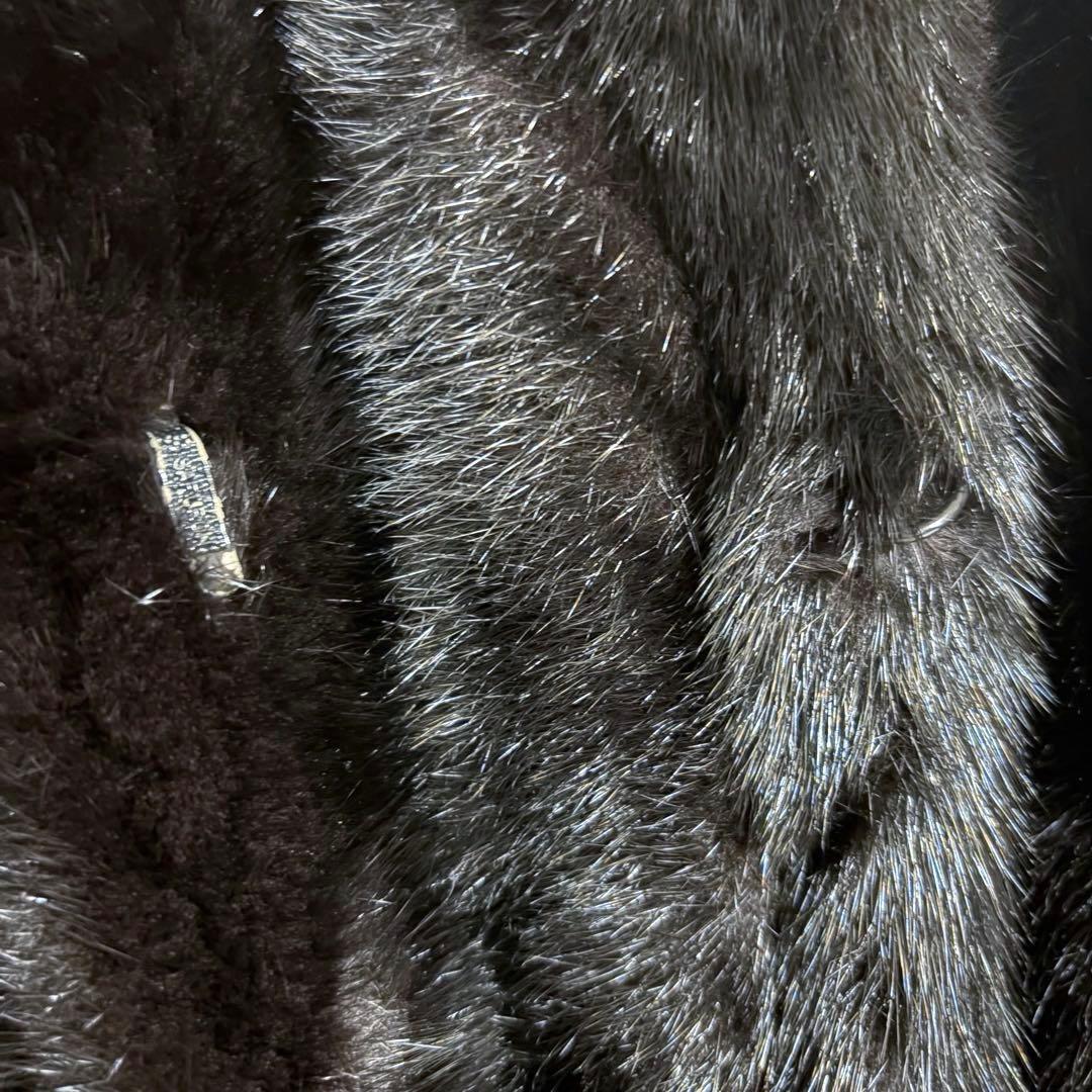 【SAGA・MINK】 リアルファーコート13号 ロングコート 金タグ