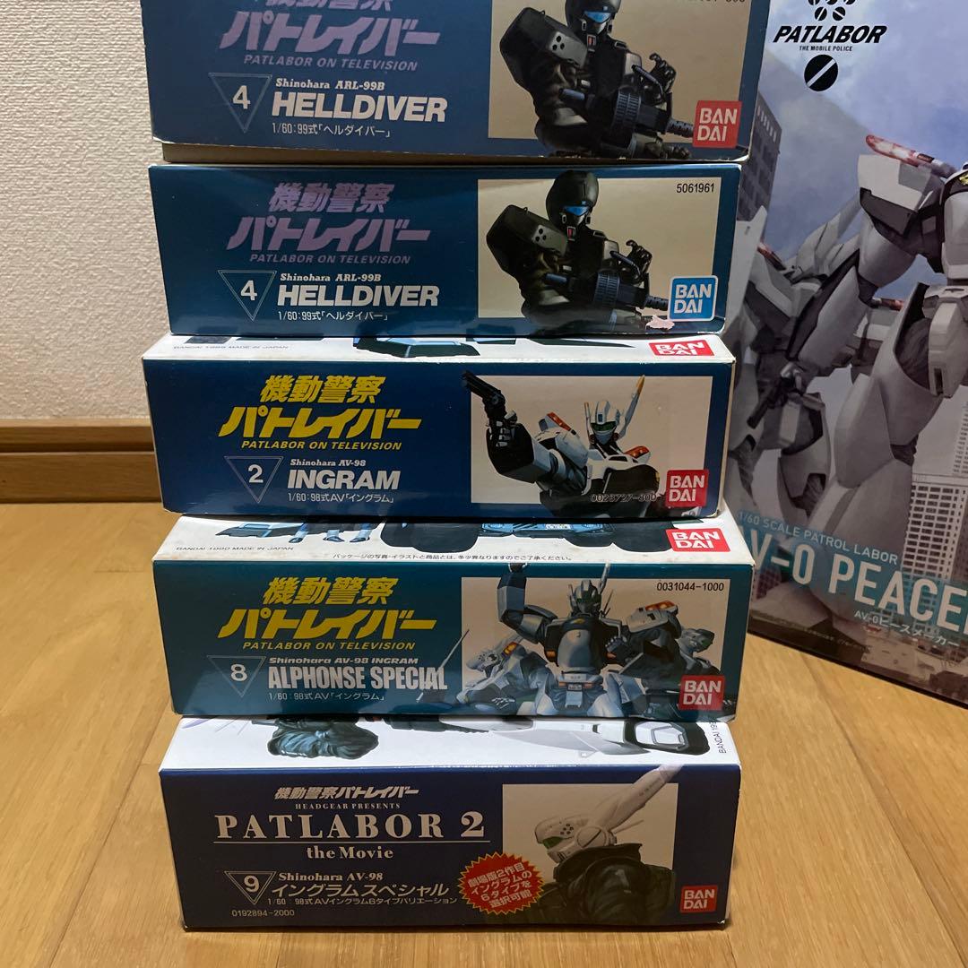 パトレイバー　プラモデル　7体セット