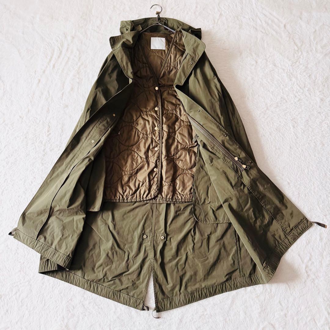 【希少】 ガリャルダガランテ モッズコート キルティングジャケット フード付き