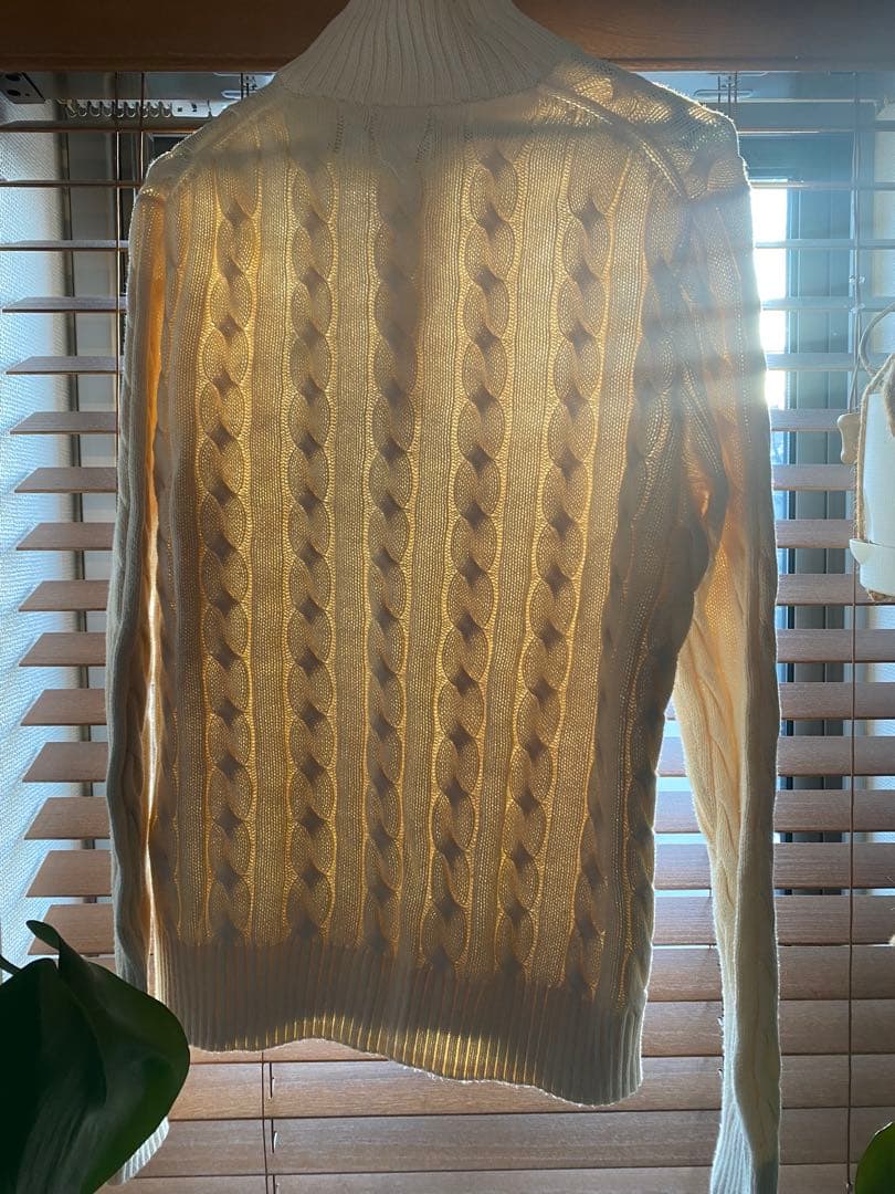 【24時間限定値下げ】Ralph Lauren ハーフジップ　オフホワイト　Ｓ