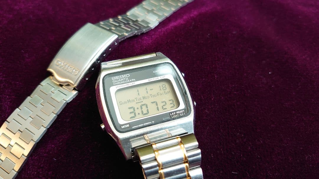 稼動品 SEIKO セイコー A229-5010 デジタル 腕時計　レトロ当時物