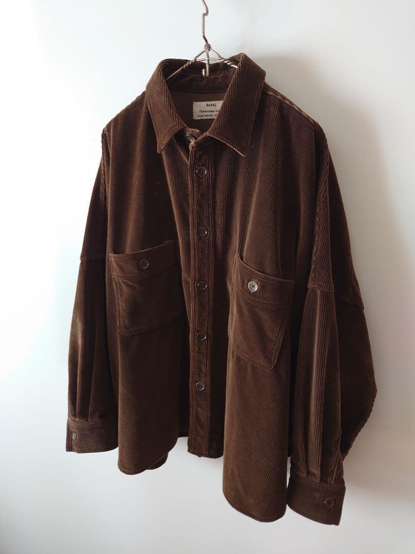 kaval カヴァル／shirt blouson (heavy corduroy