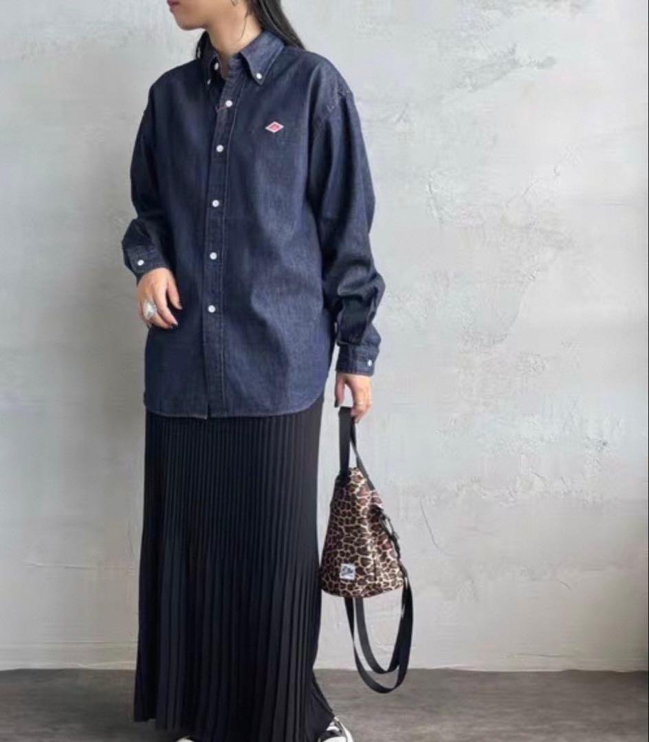 【新品未使用】DANTON/ダントン デニムダンガリー ボタンダウンシャツ 36