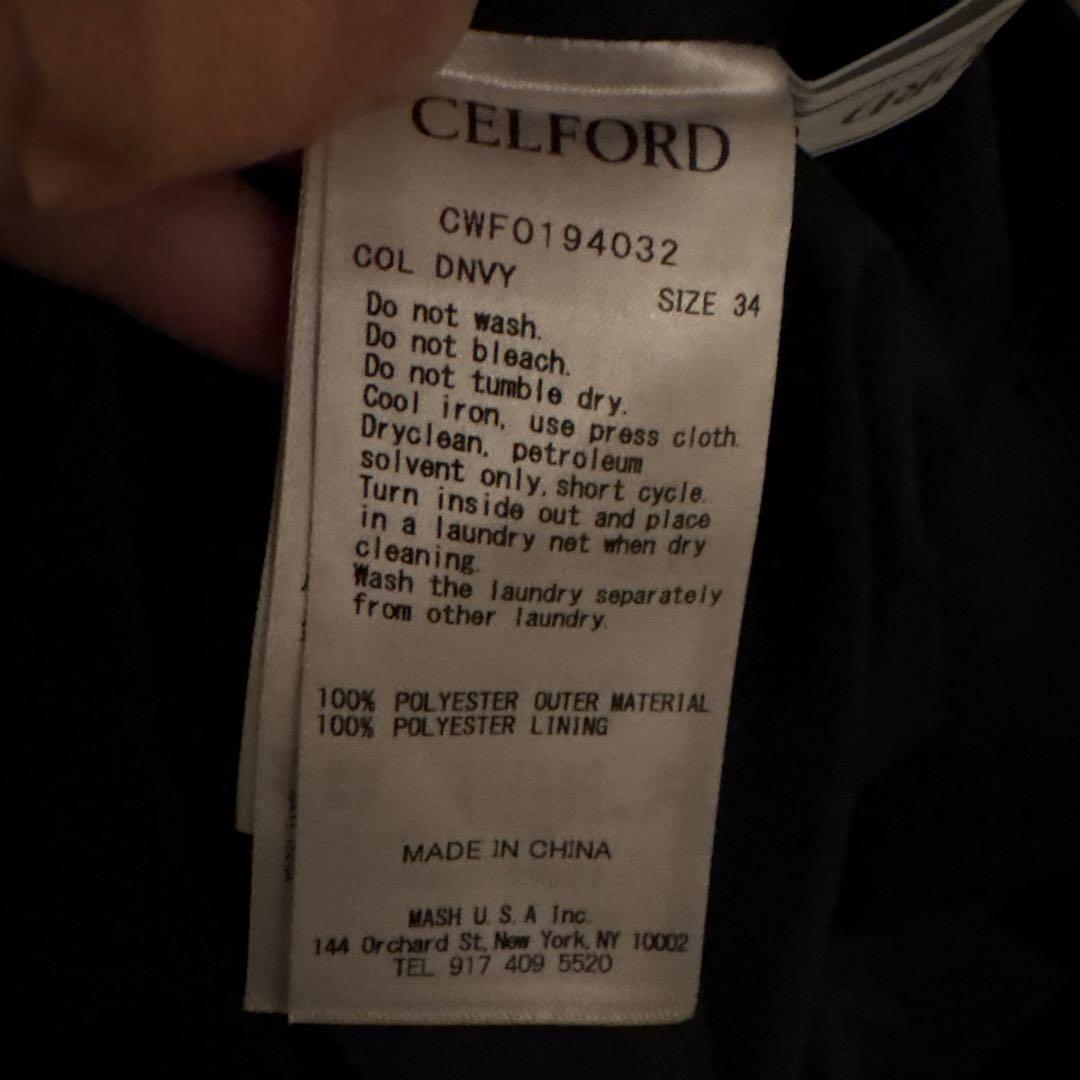 セルフォード♡ペプラムワンピース♡暗めのネイビー♡34