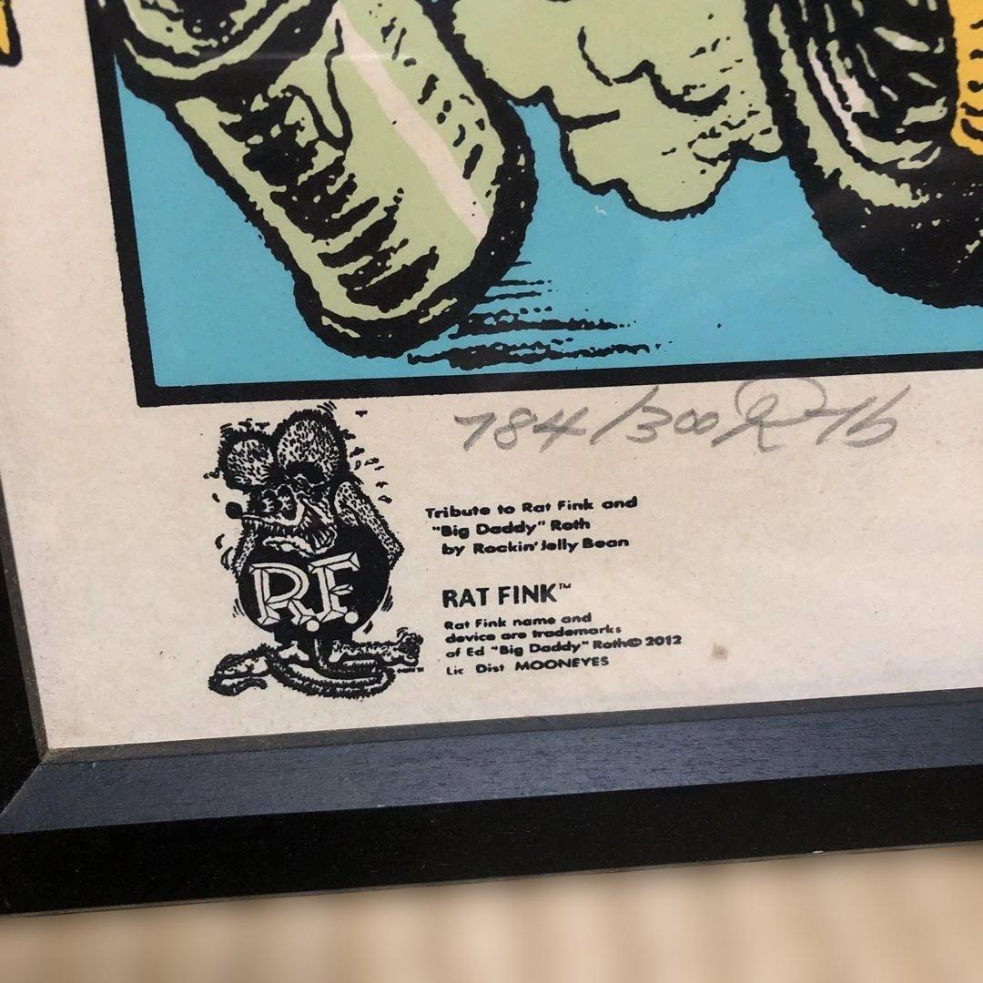 ロッキンジェリービーン、Rat Fink シルクスクリーン版画