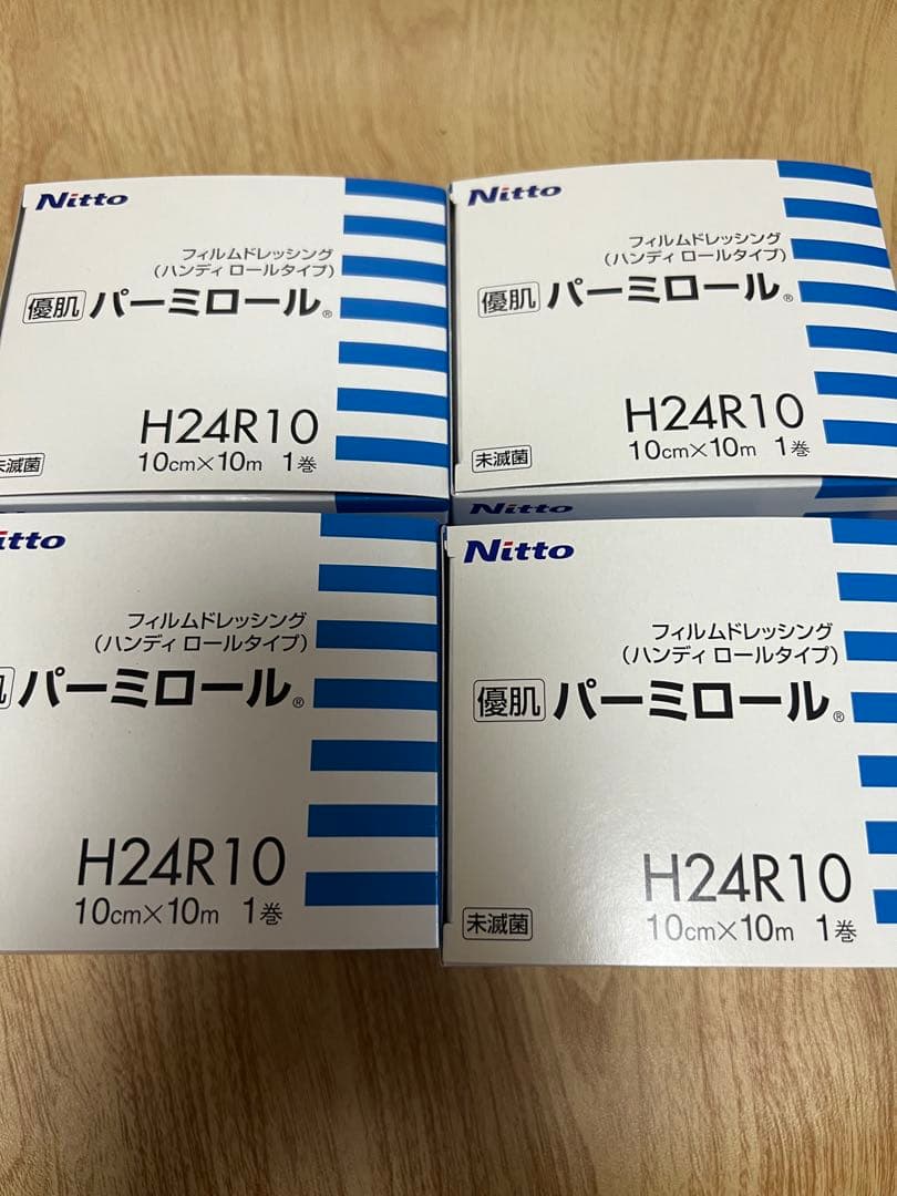 ニトムズ 優肌パーミロール ハンディーロール H24R10×4箱