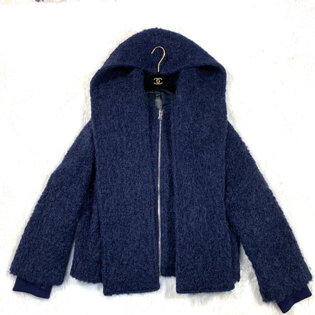 美品✨Marc Jacobs フードマフラーシャギージャケット　M/L(L相当)