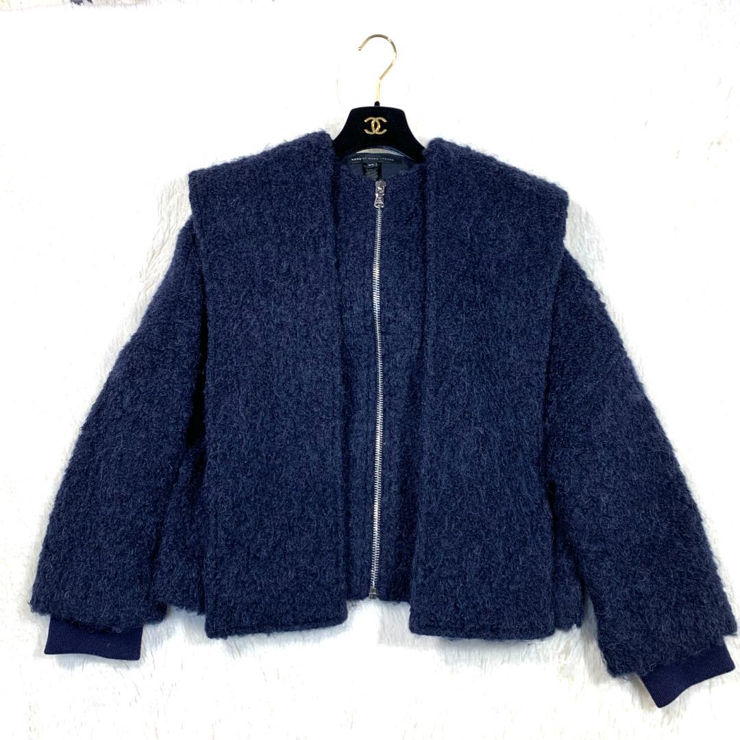 美品✨Marc Jacobs フードマフラーシャギージャケット　M/L(L相当)
