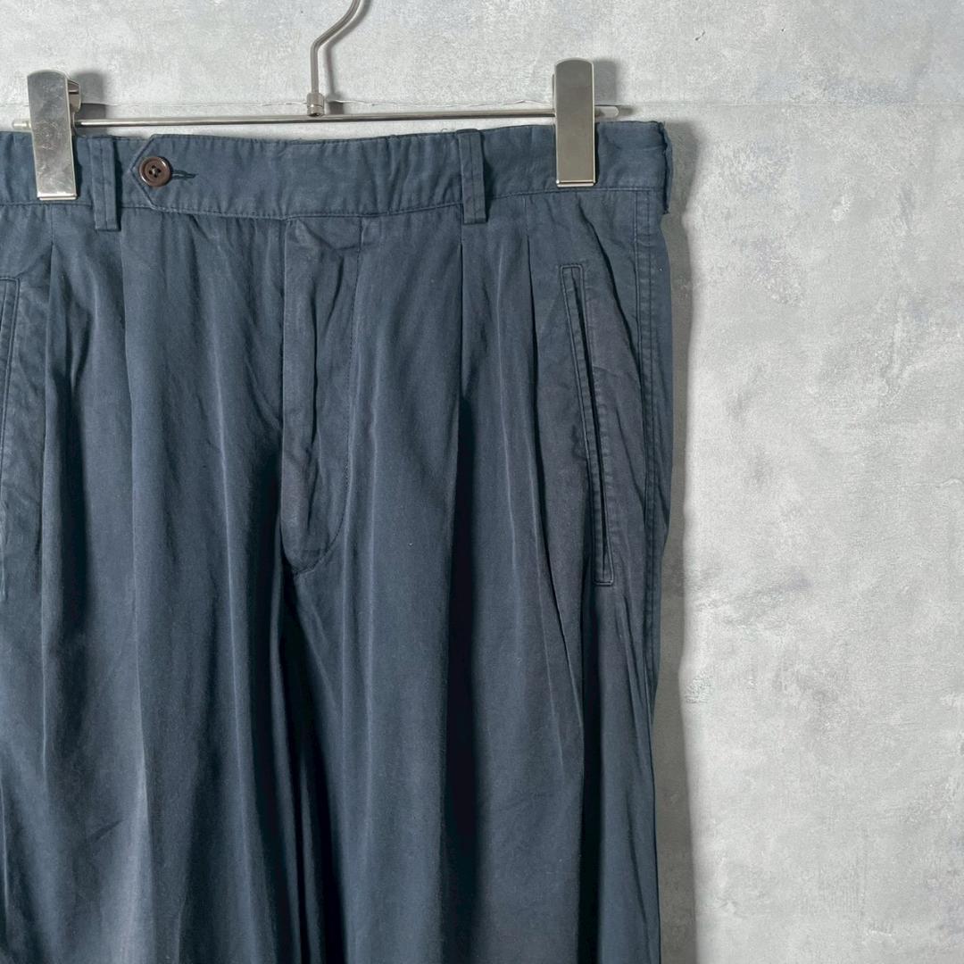 GIORGIO ARMANI 2タック コットンパンツ PM116