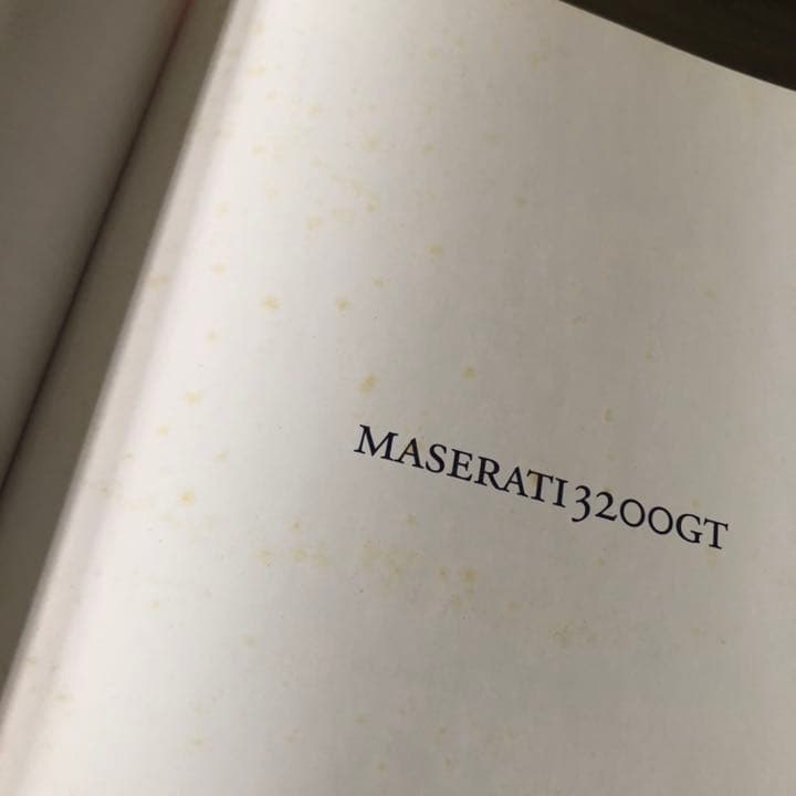 Maserati 3200GT / マセラティ 3200GT 写真集　古本