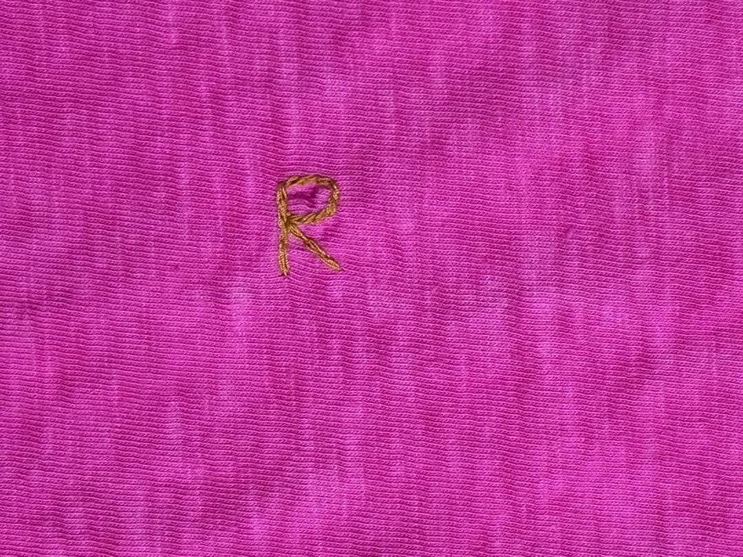 45R 天竺コットンTシャツ　草木染め　日本製