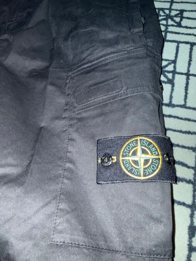 Stone  カーゴパンツ ブラック 32 ストーンアイランド