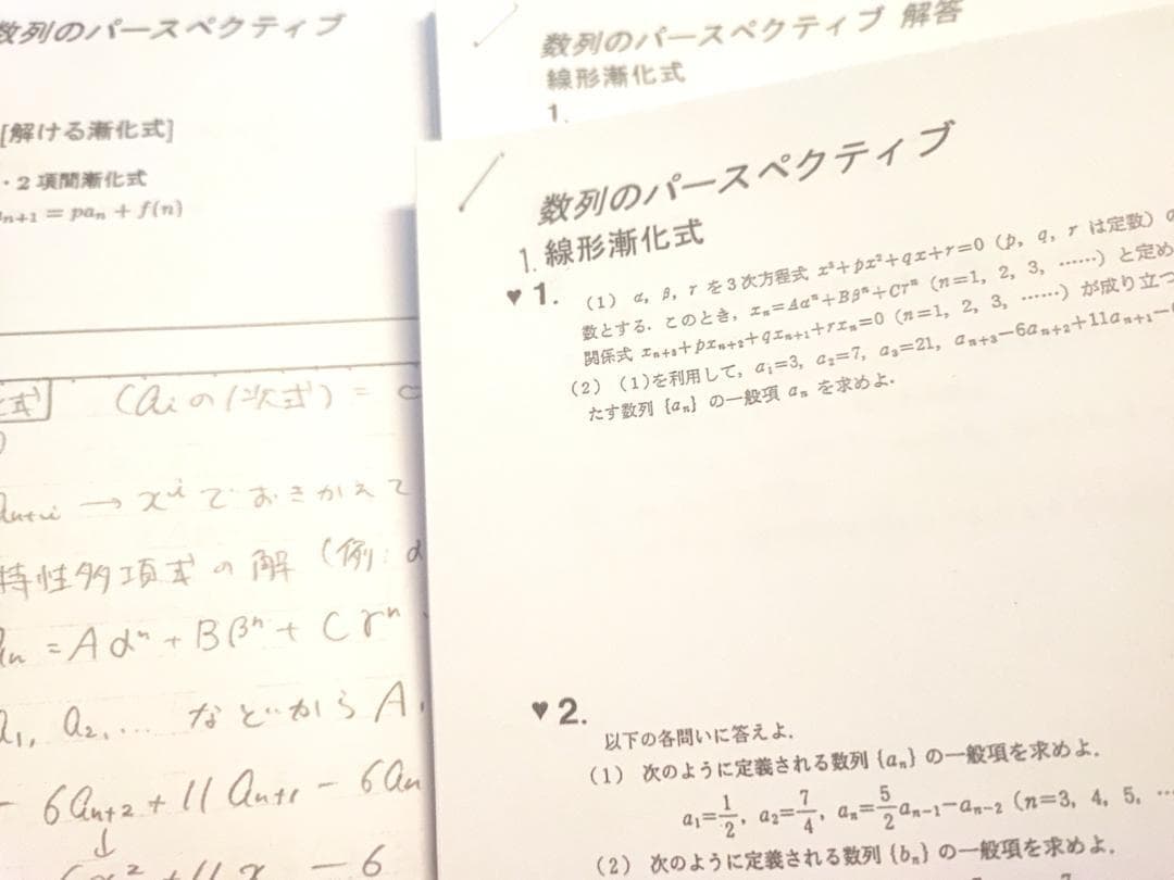 大数ゼミによる数列のパースペクティブフルセット　数学　鉄緑会　河合塾　駿台