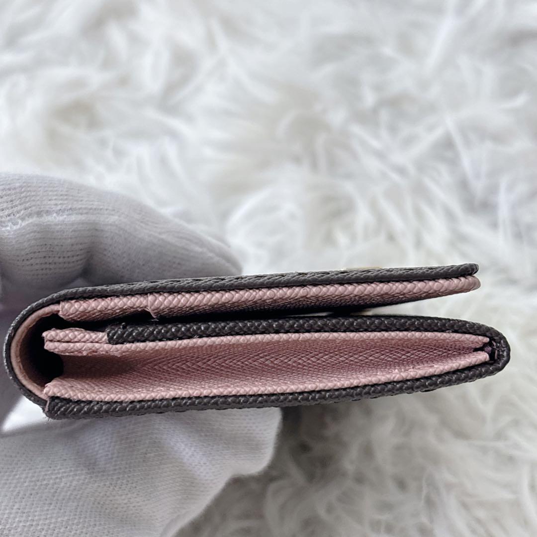 新品　agnes b. ブラック 名刺入れ　ピンク