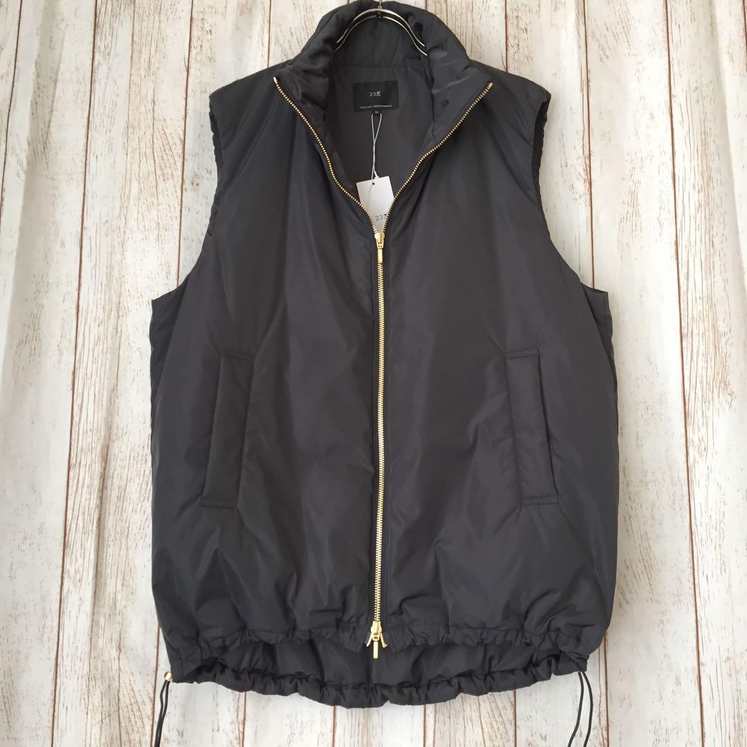 《未使用》23区 ベストジャケットグレー