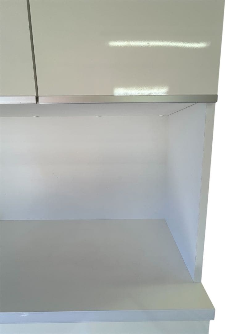 土井インテリヤ工業 レンジボード 収納家具 キッチン家具 ホワイト キッチン収納