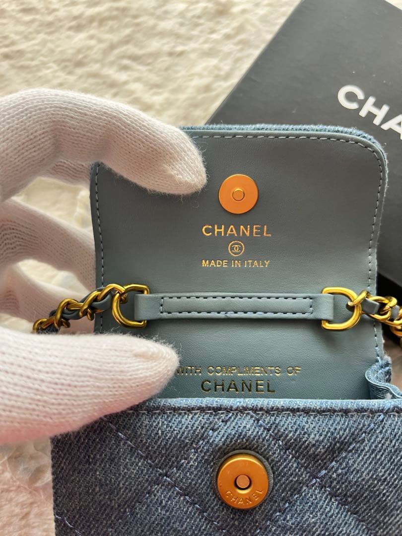 CHANELVIP限定ノベルティ デニム チェーンショルダー レア