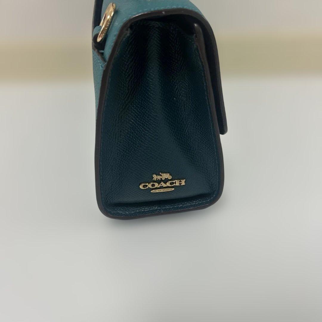 COACH ターコイズ ハンドバッグ