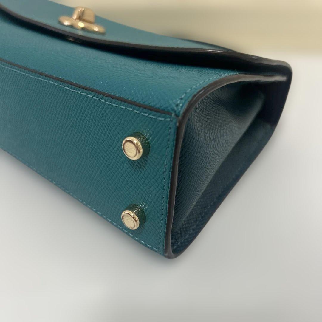 COACH ターコイズ ハンドバッグ