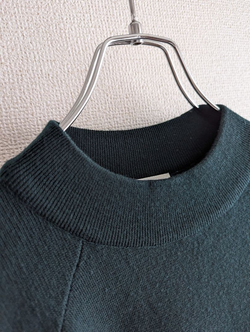 【美品】ENFOLD タック変形　ニットベスト　深緑