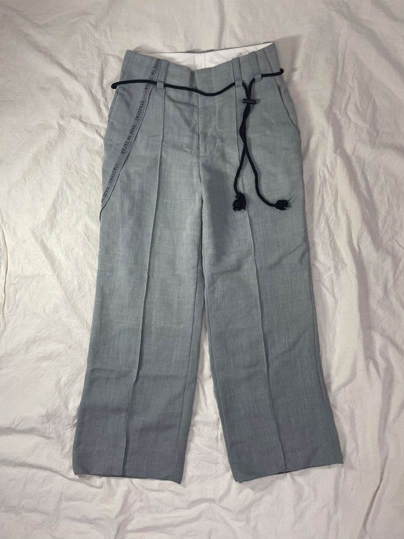 ETHOSENS \" Ear name 袴 \" wool slacks