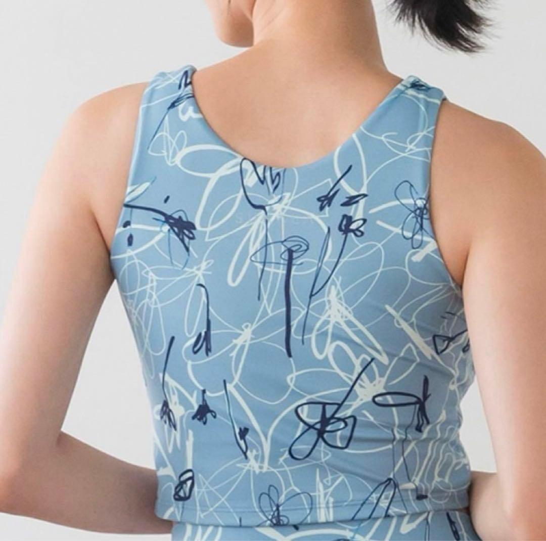 ひまわり sukalaリボンフラワープリント ブラトップ☆Tシャツ