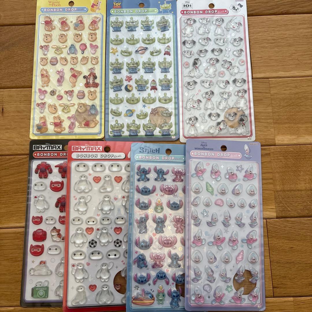 【正規品】1/31限定割引中 ボンボンドロップシール　通常サイズ7枚セット