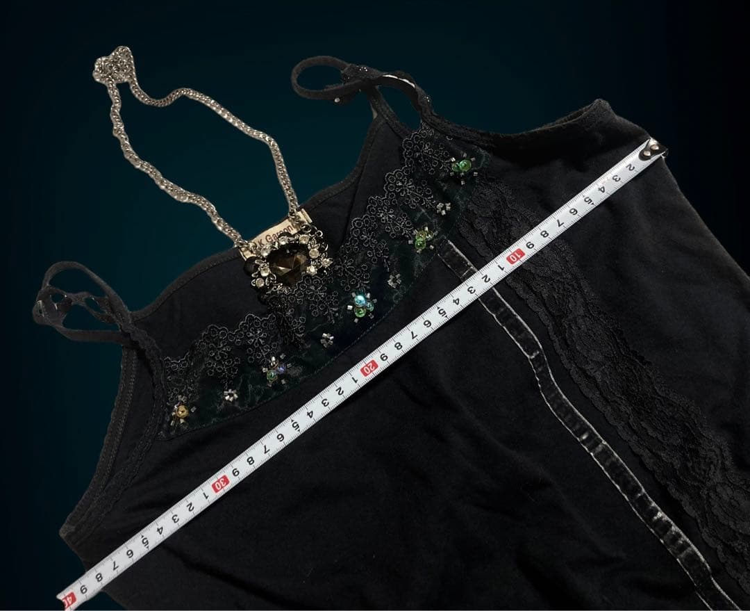 ダークコアベロアレースキャミy2kフェアリーグランジ姫ギャル古着屋ランジェリー