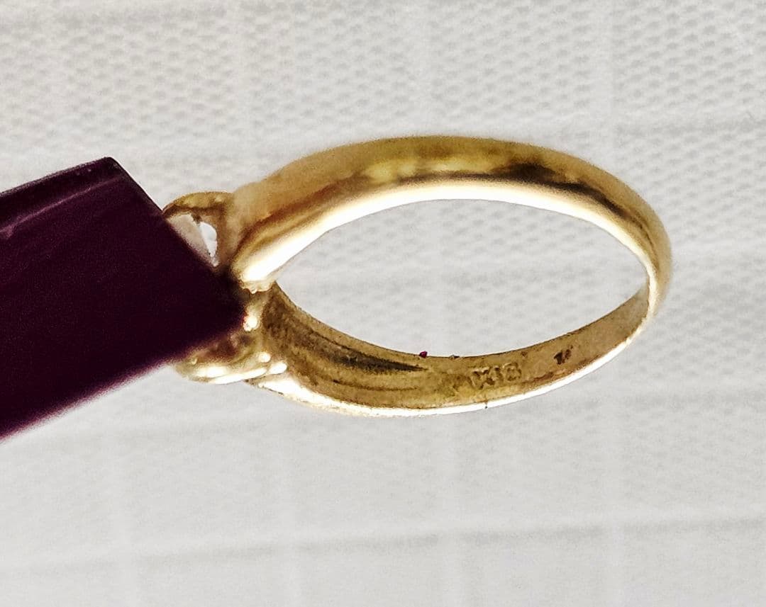 ぶ*ん様 K18 ミニリング ペンダントトップ 約0.4g 18金 シンプルデザ