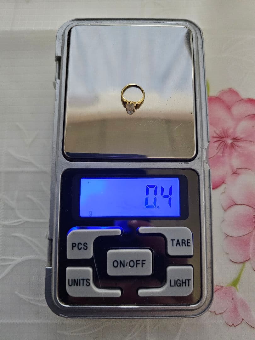 ぶ*ん様 K18 ミニリング ペンダントトップ 約0.4g 18金 シンプルデザ