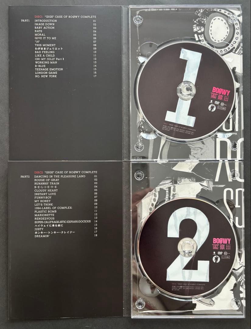 BOOWY “GIGS”BOX DVD8枚ボックス