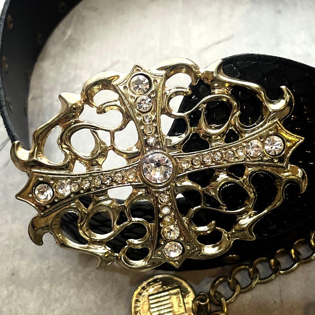 d.i.a クロスバックル　キラキラ　ベルト Y2K 00s 平成ギャル 渋谷