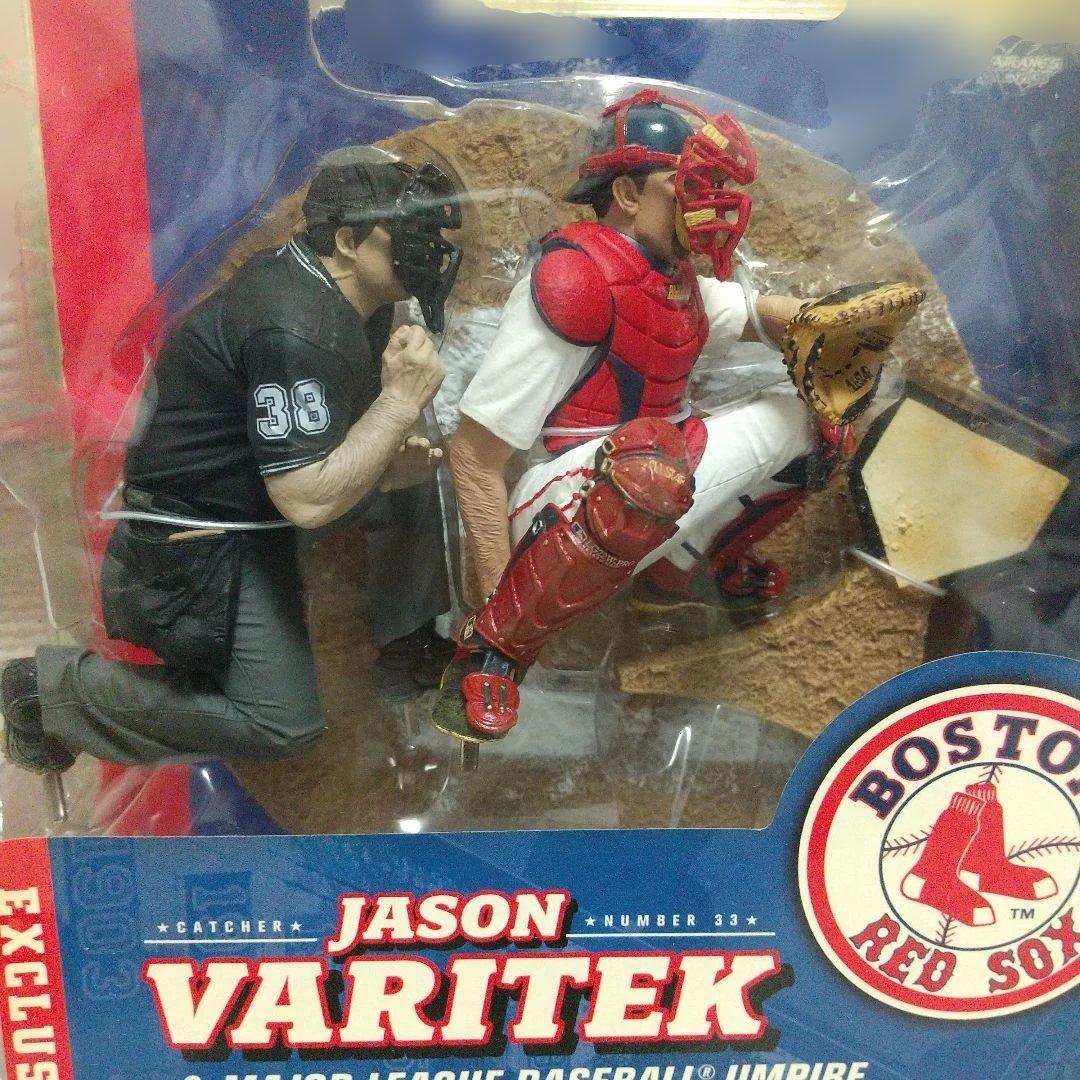 激レア MLB ジェイソン・バリテック＆審判 レッドソックス McFarlane