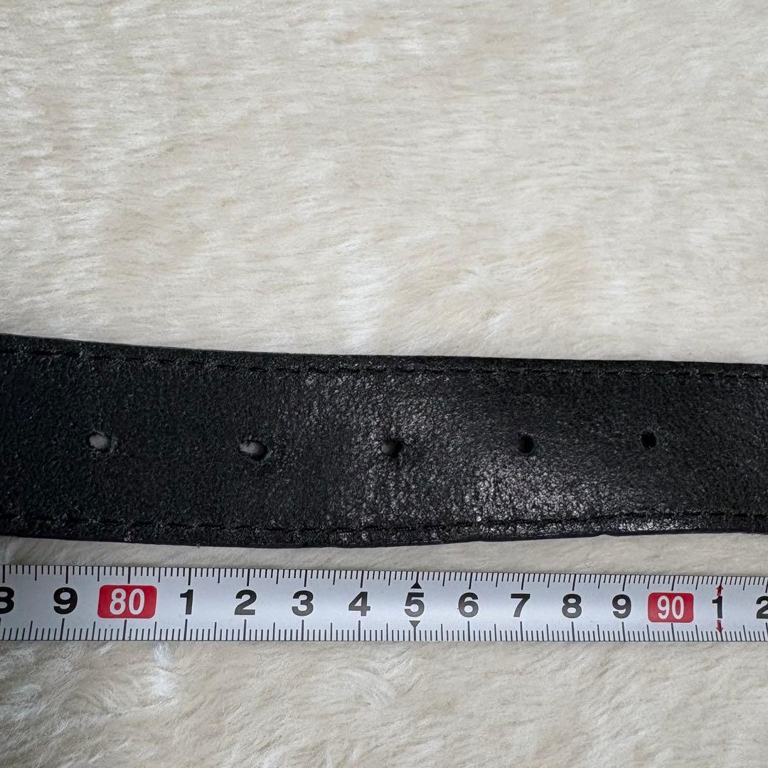 ヴィヴィアンウエストウッド オーブバックル レザーベルト 男女兼用 黒×パープル