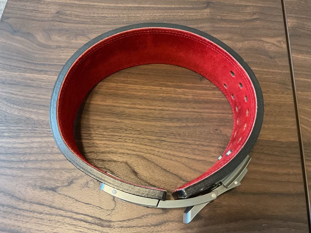 SBD パワーリフティングベルト 黒/赤　13mm Sサイズ