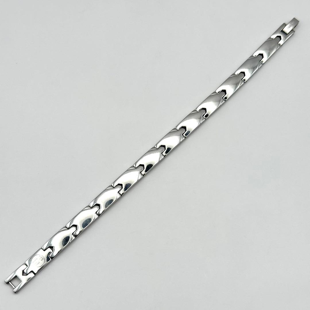 サングリエヨシミ 健康ブレスレット ゲルマニウム チタン シルバーカラー L