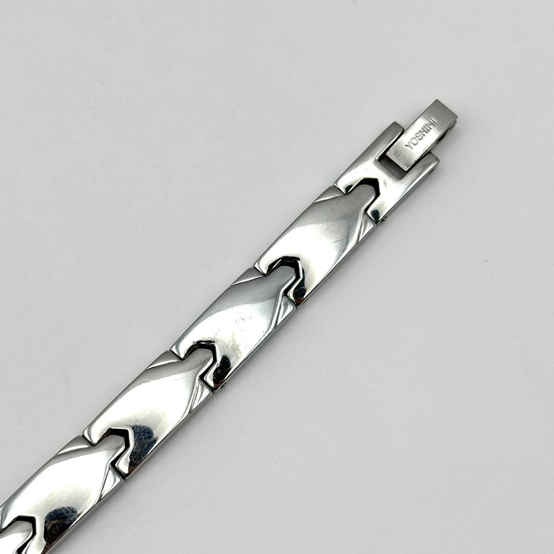 サングリエヨシミ 健康ブレスレット ゲルマニウム チタン シルバーカラー L