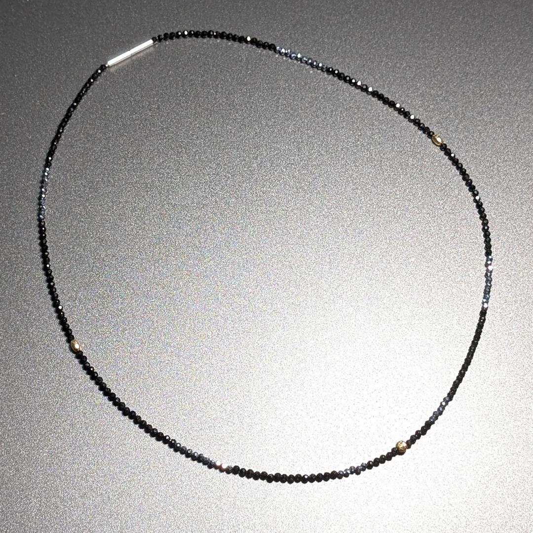 【完全限定】K18ゴールドが彩る、癒しと守護のテラヘルツ×スピネル ネックレス