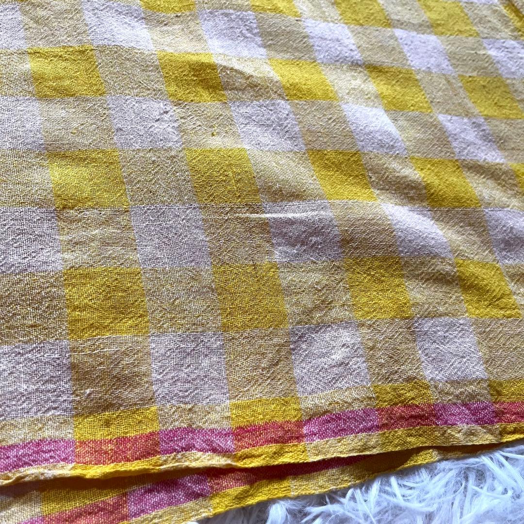 ドーザ　チェック　フリル　ワンピース ノースリーブ　花柄　３サイズ