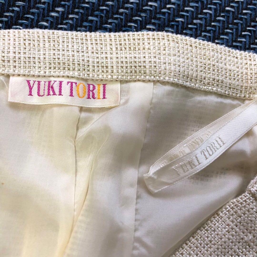 YUKI TORII ユキトリイ　絹混　フォーマルスカートスーツ　上下セット