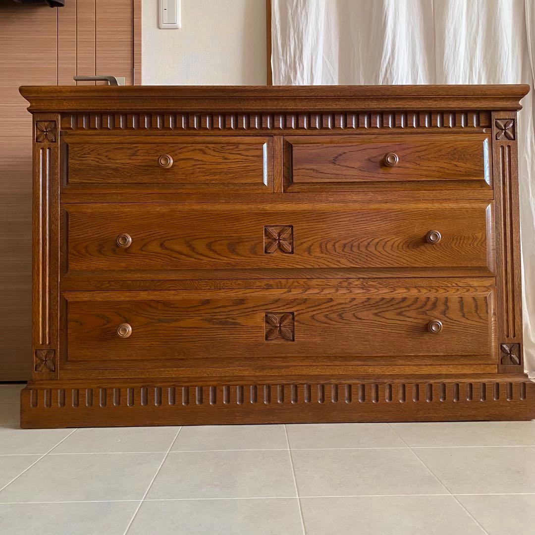 葉山家具　葉山ガーデン　勇峰工芸　英国カントリー　チェスト　箪笥　サイドボード