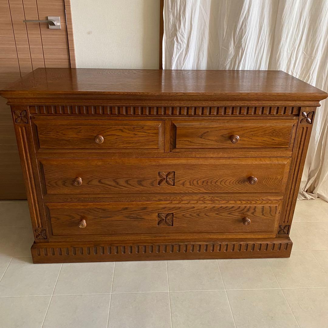 葉山家具　葉山ガーデン　勇峰工芸　英国カントリー　チェスト　箪笥　サイドボード