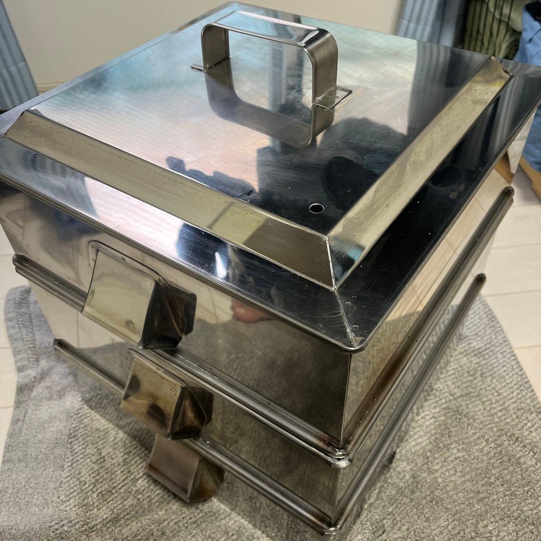 【美品】使用回数少ない業務用蒸し器　角型　2段38センチ