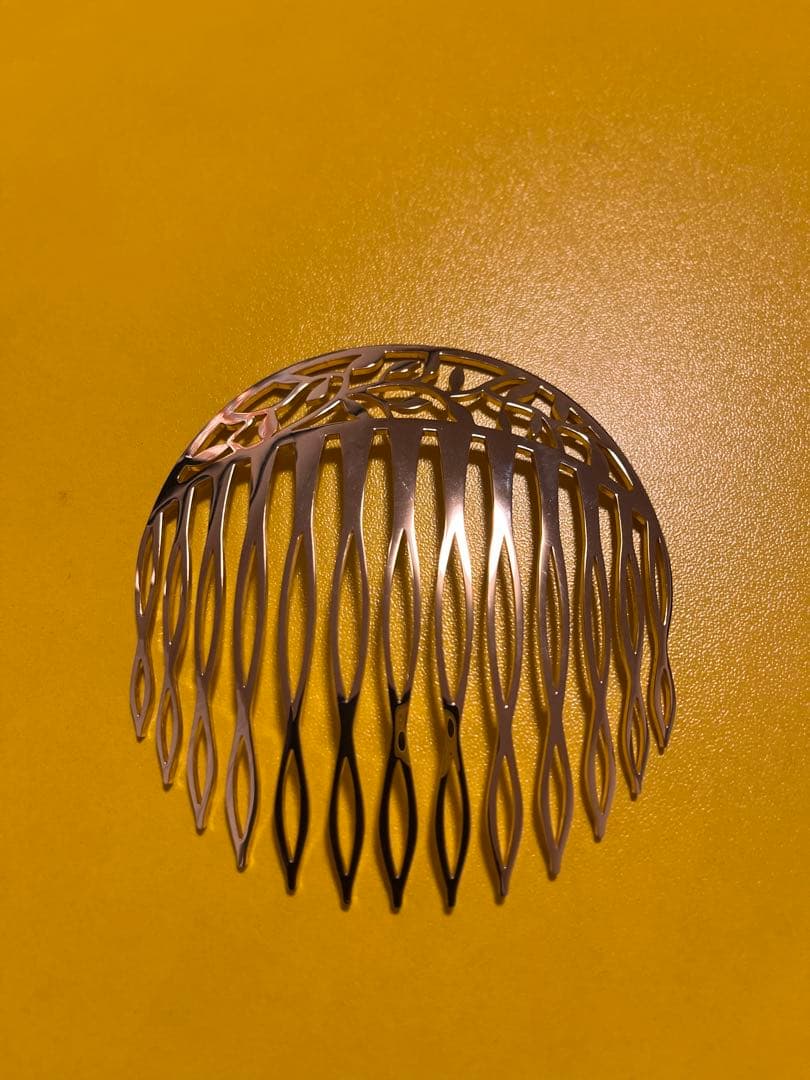 Complex Bizコンプレックスビズ ボタニカルステンレスコーム金ゴールド